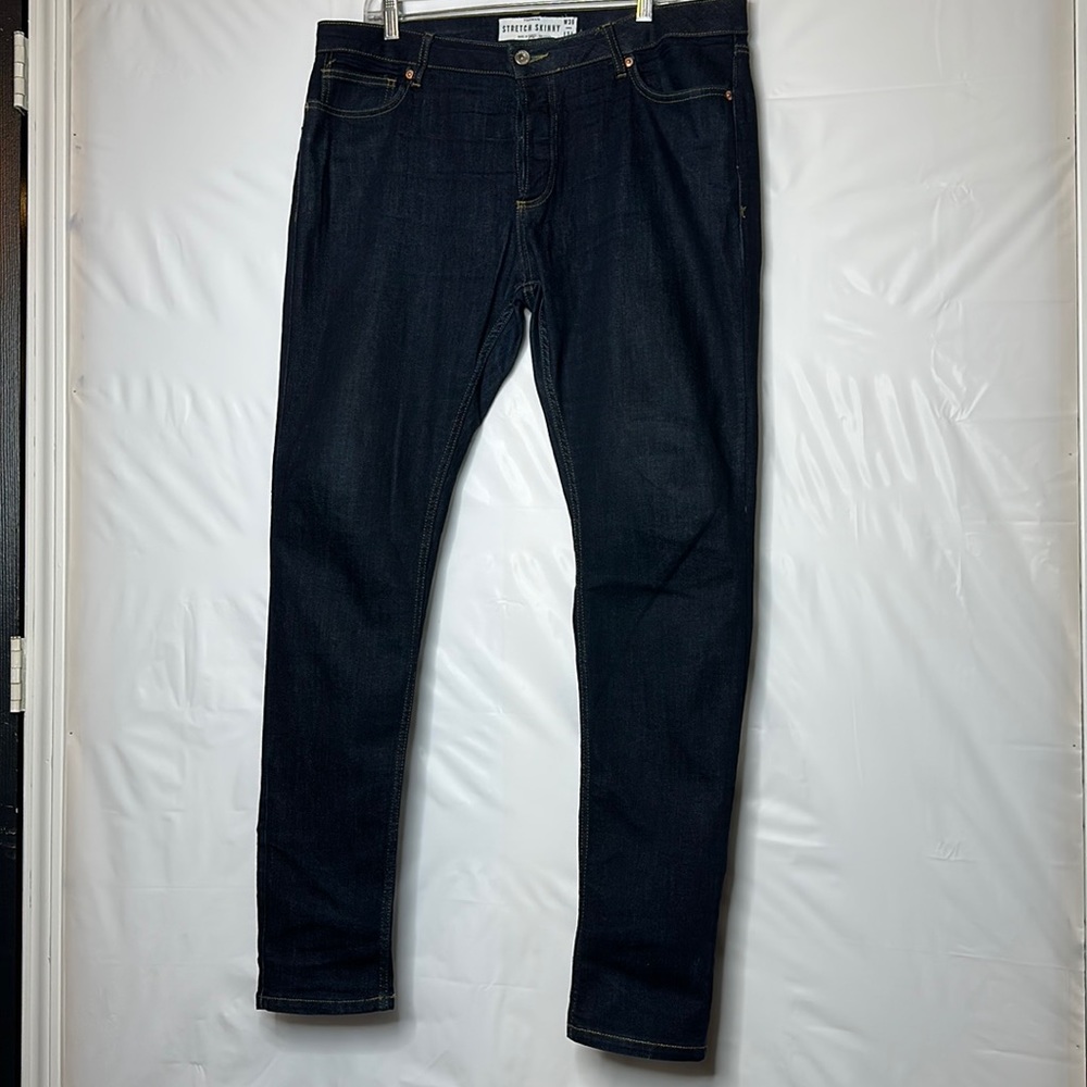 Topman Stretch Skinny Jeans 36x34